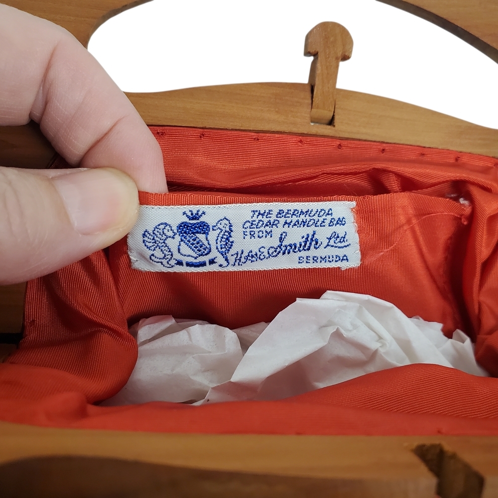 Vntg Neiman Marcus Gift Set in Original Box. H. A&E Smith Bermuda Bag & Scarf. - Picture 3 of 15